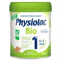 Physiolac Bio 1 Lait En Poudre B/800g à VERNOUX EN VIVARAIS